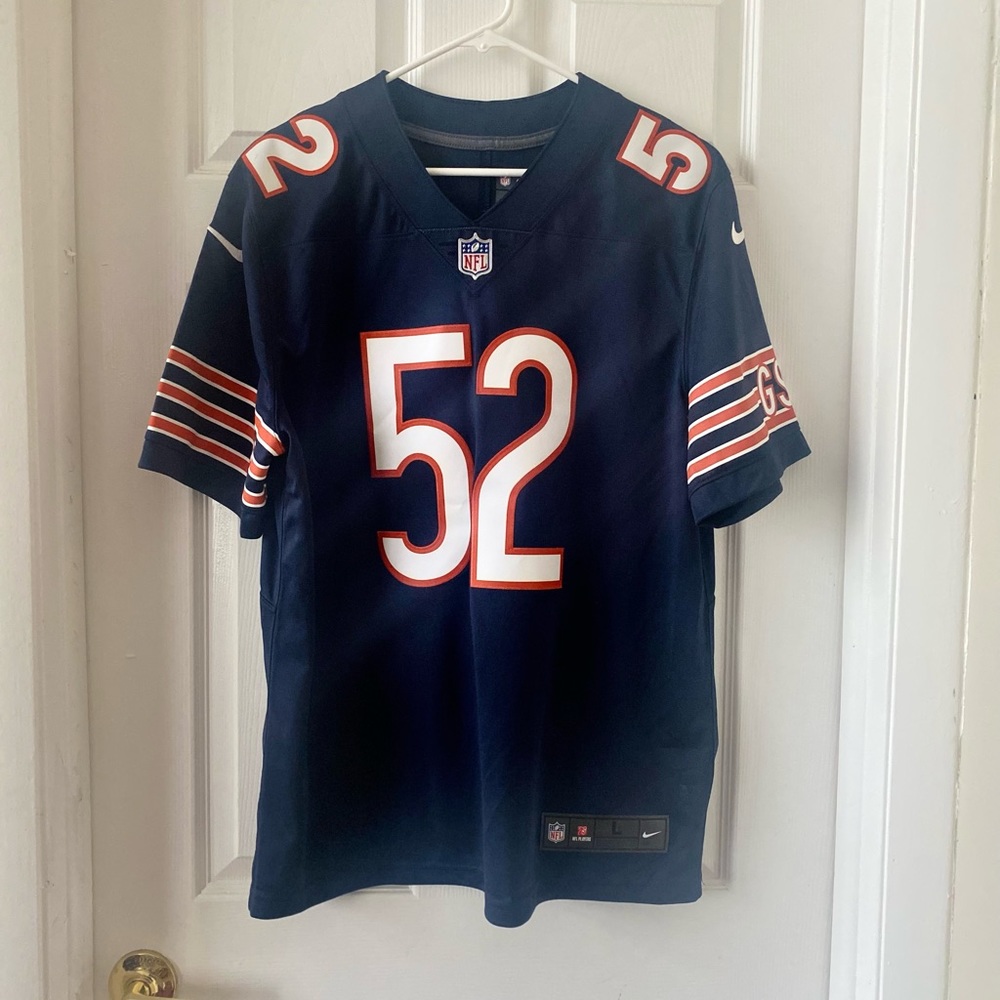 Men's Chicago Bears Large Khalil Mack Nike Navy Vapor Limited Jersey